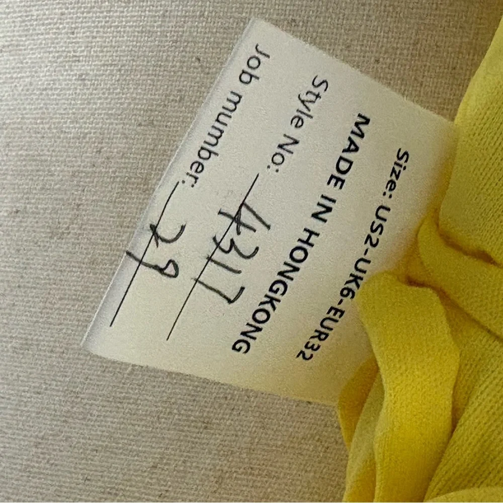 Unbranded Yellow V-Neck Rhinestone Mermaid Open Back Prom Dress Sz 2 - Picture 5 of 5